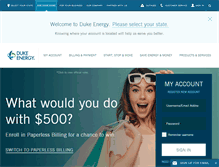 Tablet Screenshot of duke-energy.com